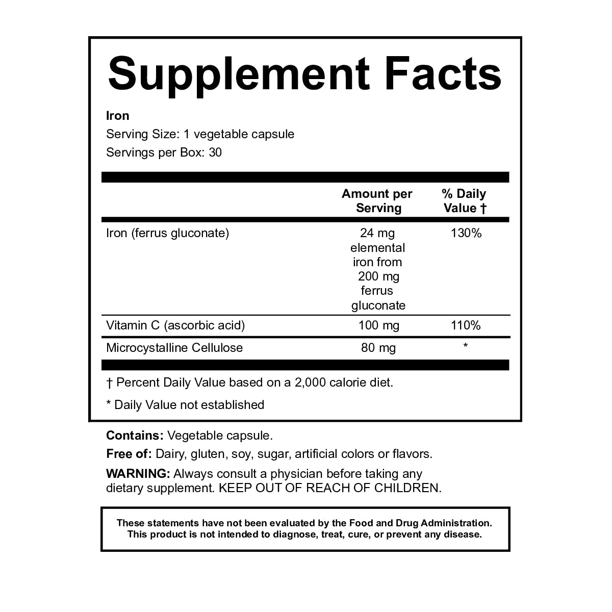 Iron - Healthbox
