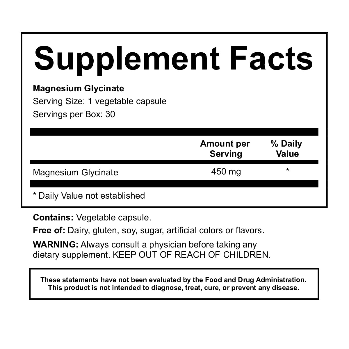 Magnesium Glycinate - Healthbox