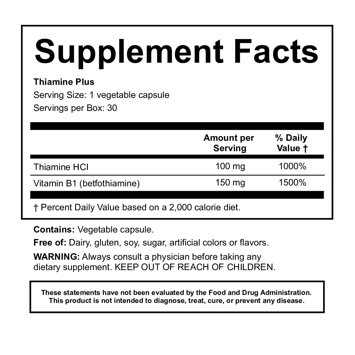 Thiamine Plus - Healthbox
