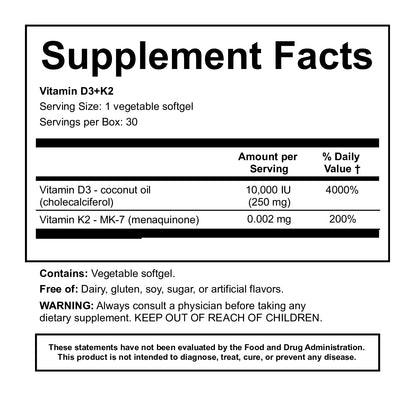 Vitamin D3+K2 - Healthbox